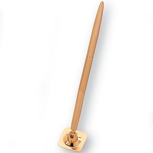 GOLD DESK PEN AND FUNNEL