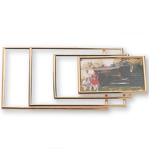 GOLD EDGE ACRYLIC FRAME HOLDS 8-1/2X11