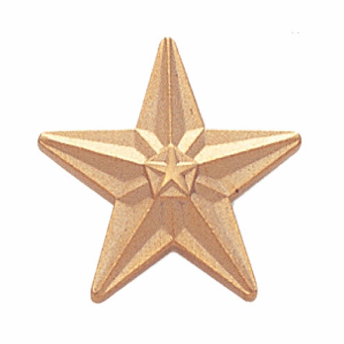GOLD STAR PIN 3/4 INCH