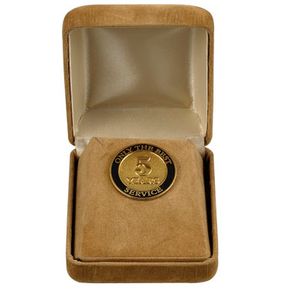 GOLD VELOUR BOX FOR JEWELRY