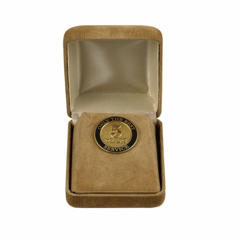 GOLD VELOUR BOX FOR JEWELRY