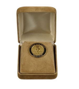 GOLD VELOUR BOX FOR JEWELRY