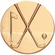 2-Inch in Diameter Round Metal Golf Themed Stamped Insert in Multiple Colors