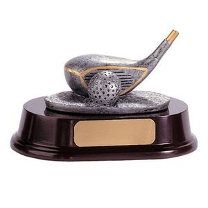 GOLF DRIVER 3-1/2 INCH RESIN TROPHY