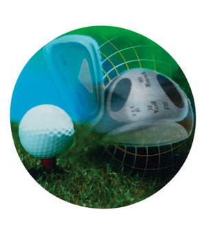 2 Inch in Diameter Round Golf Mylar Insert