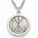3/4 Inch Golf Themed St. Christopher Medal in Sterling Silver
