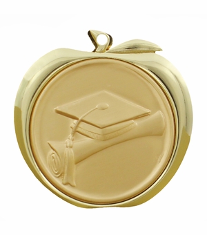 GRADUATE APPLE MEDAL - GOLD, SILVER OR BRONZE