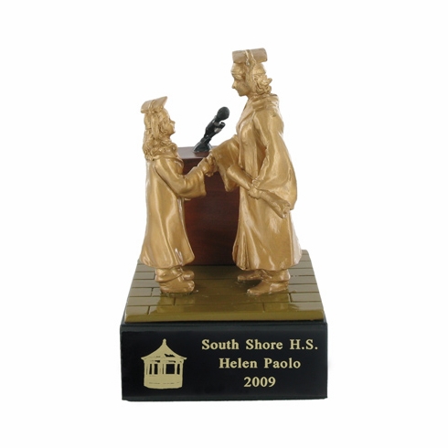 GRADUATION, FEMALE SCHOLASTIC TROPHY, 5-1/2 INCH