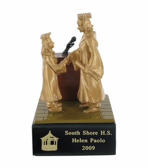 GRADUATION, FEMALE SCHOLASTIC TROPHY, 5-1/2 INCH