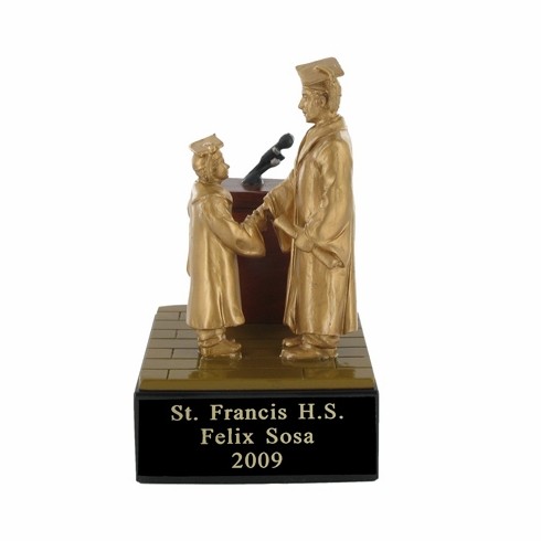 GRADUATION, MALE SCHOLASTIC TROPHY, 5-1/2 INCH
