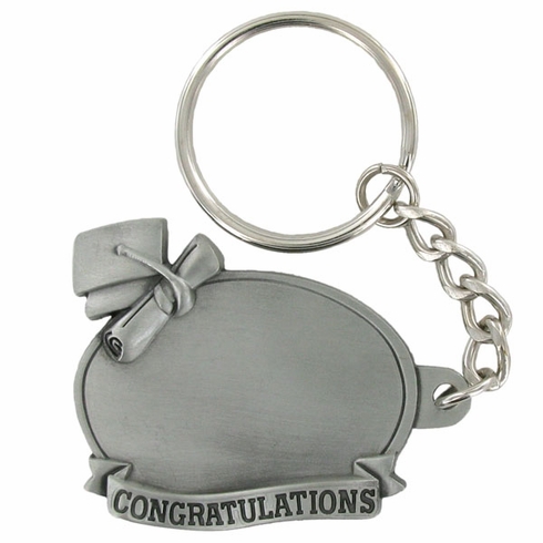 GRADUATION PEWTER KEY CHAIN