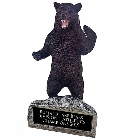 GROWLING BEAR MASCOT TROPHY