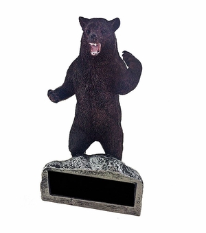 GROWLING BEAR MASCOT TROPHY