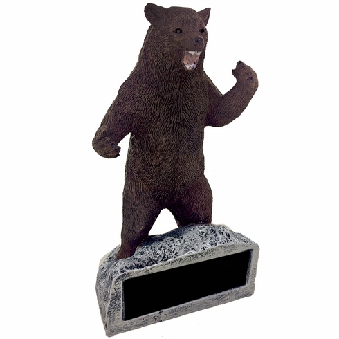GROWLING BEAR MASCOT TROPHY WITHOUT PLATE