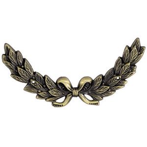 HALF WREATH ANTIQUE GOLD, 6-1/4X3