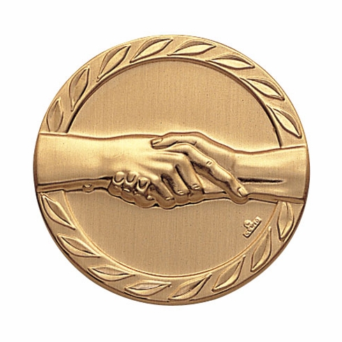 HANDSHAKE, 2 INCH STAMPED INSERT