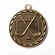 Metal 2-Inch in Diameter Round Hockey Medal with Cutomizable Back in Multiple Colors