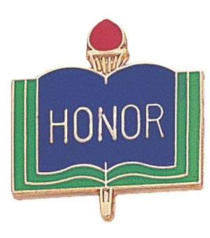 HONOR  PIN ENAMELED, GOLD
