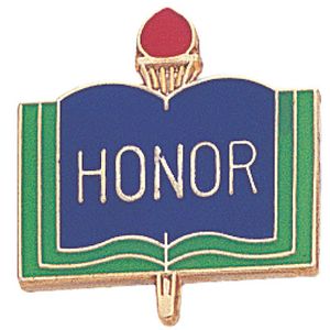 HONOR  PIN ENAMELED, GOLD
