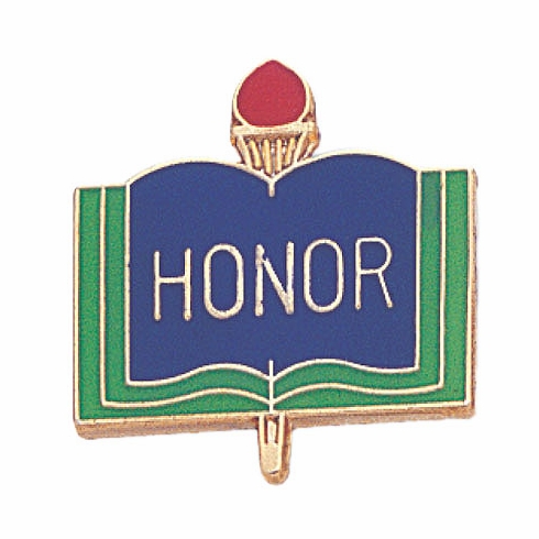 HONOR  PIN ENAMELED, GOLD