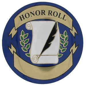 2 Inch in Diameter Round Honor Roll Mylar Insert