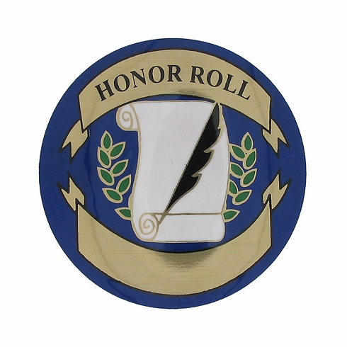 2 Inch in Diameter Round Honor Roll Mylar Insert