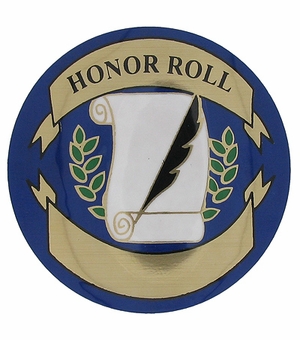 2 Inch in Diameter Round Honor Roll Mylar Insert
