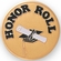 2-Inch in Diameter Round Etched-Enameled Metal Honor Roll Medallion Insert in Gold with Peel-and-Stick Back