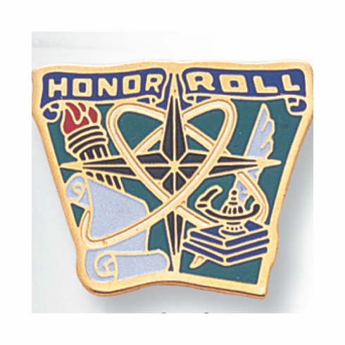 HONOR ROLL PIN ENAMELED