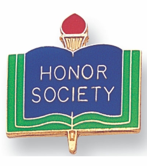HONOR SOCIETY PIN ENAMELED