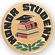 2-Inch in Diameter Round Etched-Enameled Metal Honor Student Medallion Insert in Gold with Peel-and-Stick Back