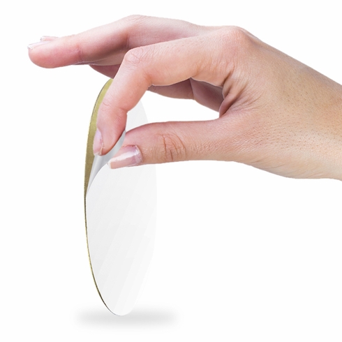 2-Inch in Diameter Round Metal Horseshoe Themed Stamped Insert in Gold or Silver