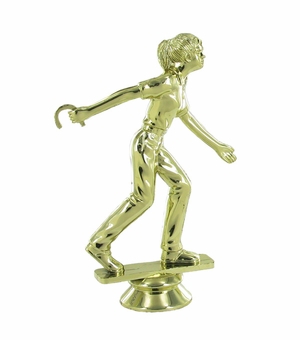 HORSESHOE PITCHING FEMALE TROPHY FIGURE