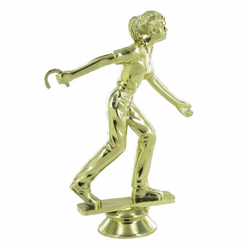 HORSESHOE PITCHING FEMALE TROPHY FIGURE