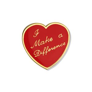 I MAKE DIFFERENCE HEART PIN