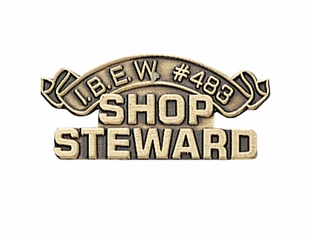IBEW #483 SHOP STEWARD PIN