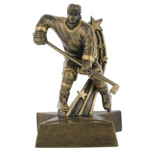 ICE HOCKEY, FEMALE, 6 INCH FIGURE TROPHY