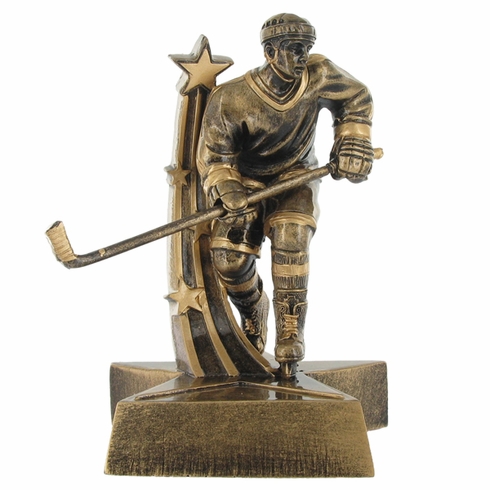 ICE HOCKEY, MALE, 6 INCH FIGURE TROPHY