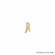 ICE HOCKEY PLAYER CHENILLE PIN GOLD