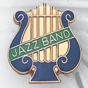JAZZ BAND PIN MUSIC LYRE