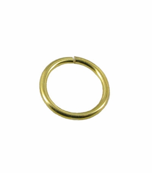 JUMP RINGS, 7/16 INCH GOLD 100PC