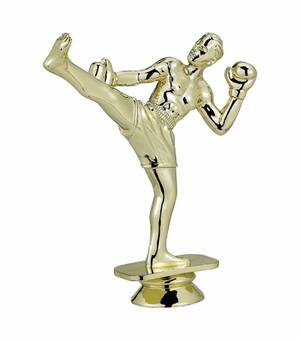 KICK BOXER MALE TROPHY FIGURE