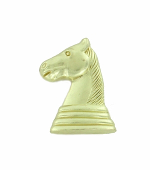 KNIGHT CHENILLE PIN GOLD