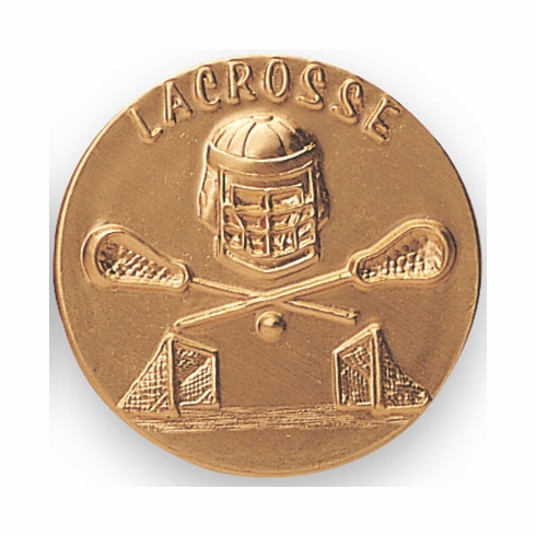 2-Inch in Diameter Round Stamped Metal Lacrosse Insert in Multiple Colors