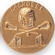 2-Inch in Diameter Round Stamped Metal Lacrosse Insert in Multiple Colors