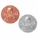 2-Inch in Diameter Round Stamped Metal Lacrosse Insert in Multiple Colors