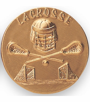 2-Inch in Diameter Round Stamped Metal Lacrosse Insert in Multiple Colors