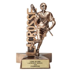 LACROSSE, MALE, 6 1/2 INCH FIGURE TROPHY