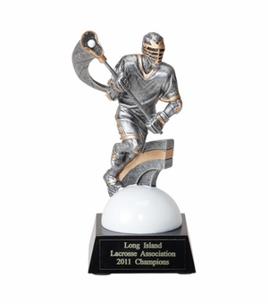 LACROSSE, MALE, 7 1/4 INCH FIGURE TROPHY