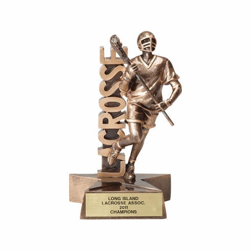 LACROSSE MALE RESIN TROPHY - NO PLATE